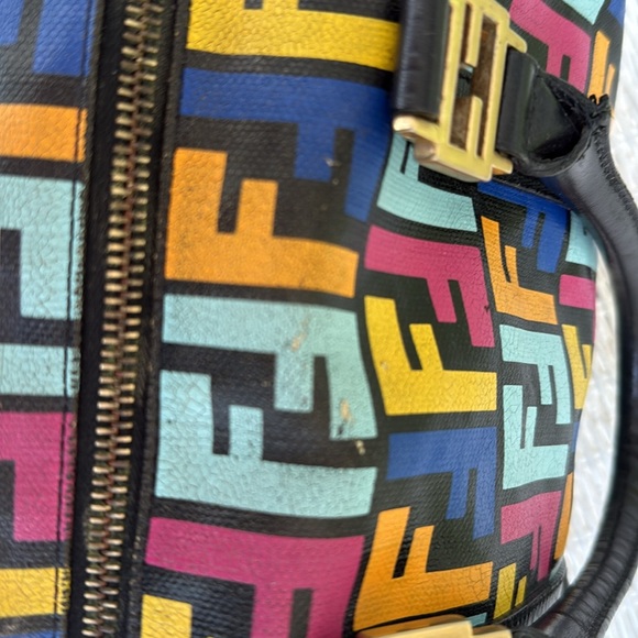 Fendi Multicolor Logo Duffel Bag - Picture 13 of 16